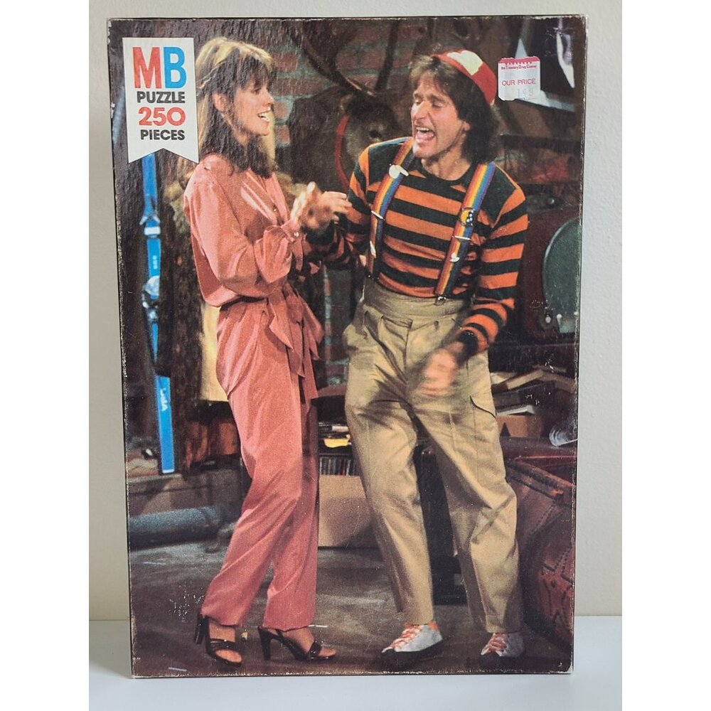 Vintage Mork & Mindy Jigsaw Puzzle 250 Pieces Milton Bradley 1979 Factory Sealed - Picture 1 of 6